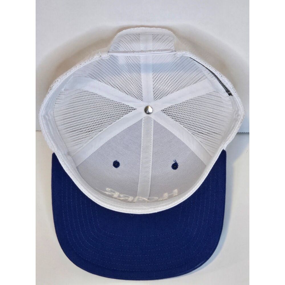 H. Carr Trucker Snapback Hat | Richardson Style 112 | Royal Blue White - Picture 3 of 10